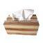 Creative Rectangular Wooden Striped Tissue Box, Hotel Household Use Packaging Box