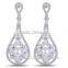 Wholesale Stock Small Order Fashion Women Long Style Pearl&Zircon Earrings