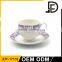 2017 NEW OEM Certificated ceramic cup and saucer,customized high quality tea set, factory direct coffee set