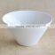 V-shape White Porcelain Bowl