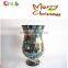 Home Decor Fancy Thin Neck Unique Stained Mirrored Mosaic Flower Arrangement Glass Vases
