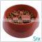 New Arrival Durable Lovely Plastic pp round pet bowl/dog bowl/cat bowl with dog paw prints for sale