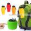 Factory hot sale silicone gym sports drink water bottle with straw
