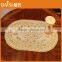 30cm*46cm golden PVC lace placemat (DOILES) for banquet