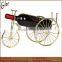 Single bottles metal bicycle wine rack