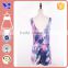 Tied waist dip dye young women prato clothing jumpsuit dress