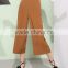 Summer Chiffon Wide-legged Leisure Trousers Button Decorated Fashion Casual Pants