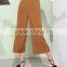 Summer Chiffon Wide-legged Leisure Trousers Button Decorated Fashion Casual Pants