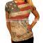 SUBLIMATED T-SHIRT, SHORT SLEEVE , ROUND NECK, 100% POLYESTER