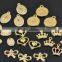 2015 customized zinc alloy tags,gold charm pendants for jewelry and handbag