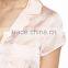 MGOO Plain Satin Pajamas Set Women Pyjama Set With Private Label White Piping Two Pieces Nightwear