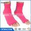 2017 China good quality nylon Heel Arch Support Ankle Sock open toe compression socks