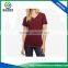 Latest shirt designs for women with red color bamboo t-shirts wholesale, bamboo clothing with your logo