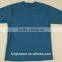 Mens short sleeve blue birdeye fabric chest pocket simple t-shirt