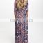 New Arrivals Maternity Dresses With Navy And Red Paisley Tie-Waist Maternity Maxi Dress Fashion Women Clothes WD80817-21
