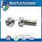 Made in Taiwan Slotted Fillister Stainless Steel Zinc Drilled Fillister Head Machine Screw