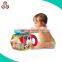 Kids funny fabric Musical Farmyard Cube toy with squeak inside