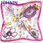 digital printing silk satin polyester lady summer square satin scarf