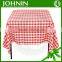 Check pattern soft and durable wholesale high quality table cloth