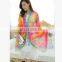 Spring/Autumn all-match super long voile thin scarf Summer sun protection air conditioner shawl Embroidered flowers girls Scarf