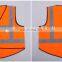 Hi vis pink reflective safety vest with pockets with BSCI