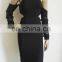 Off-Shoulder black to evening gown designs for fat gir clothes