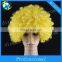 Yellow Cheap Fan Synthetic Wig Football Fans Wig