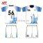 Customized player name and number printed adult and child football t shirt high quality team soccer jerseys