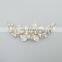 Bridal Hair Accessories Freshwater Pearls Enamel Leaf Clusters Lush Wedding Hair Side Comb Women Headwear For Jolly Holiday