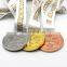 2017 Newest style good quality metal souvenir medals with custom ribbons