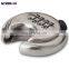 NEWMAN CP8091 Hardened Shackle Stainless Steel 70mm Resettable Round Disc Combination Padlock,Password Discus Padlock