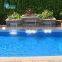 Water Feature Artificial Stainless Steel Swimming Pool Waterfall Cascade