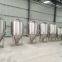 Beer fermentation tank, conical fermenter with cooling jacket