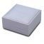 Plastic jewelry box for fashion brand jewelry, plastic box  covered with white PU  outside ​and velvet paper inside.