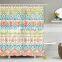i@home home goods colorful geometric china polyester water resistant luxury boho shower curtain