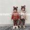 2020 Latest Design Warm Bear Embroidered  Jacket for Girls Kids Baby Winter Cotton Padding Jacket