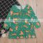 Spring Summer Baby Girl Dress Green Fox Toddler Girl Long Sleeve Dress