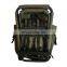 Custom outdoor waterproof fishing backpack bag tackle bags with steel stool