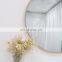 Luxury Hotel Bathroom Decorative Antique round wood framed bathroom mirrors