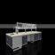 Standard And Durable Three Person Dental Lab Workstation Island Chemical Lab Bench Price