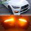 2PCS Car Front LED Daytime Running Light DRL Signal Light Lamp For Infiniti Q50 Sport Model 2014-2019 261354GA1A 261304GA0A