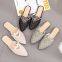 ladies women fashion leisure outdoor flat slippers shoes