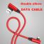 USB Cable Double elbow charging data cable 2.4A suitable for Samsung Huawei Xiaomi With LED Indicator