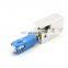 SC Special Type Bare Fiber Optic Adapter for telecommunication
