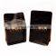 Custom printed resealable bags hot foil stamp printing box bottom coffee packing bag with valve