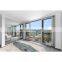 Accordion terrace sliding aluminum doors glass