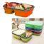Bento Lunch Box, Collapsible and Leakproof Silicone Food Storage Containers, Kids Lunch Box