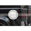 chrome fuel tank cover for jeep wrangler jk with 2 door