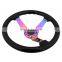 Car Spare Parts 350mm Wood Neo Chrome Deep Dish Japanese steering wheel Racing