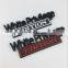 Cost-effective Zinc Alloy Metal Letter Auto 3D Customized Enamel Paint Car Sticker